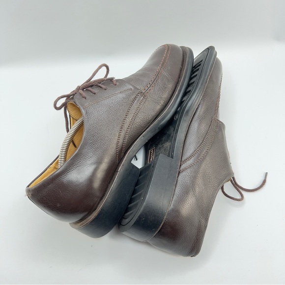 SANDRO MOSCOLONI Dress Shoes Brown Pebble Leather Vineyard LaceUp Mens Size10.5D main image 14